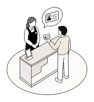 本人確認をする人